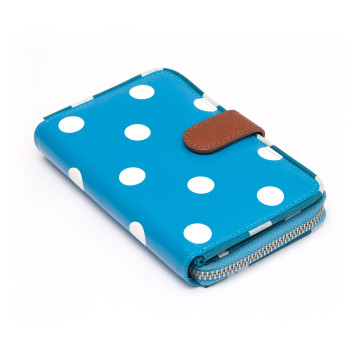 Flamenco N1586.C4286 Punkte blau/weiss