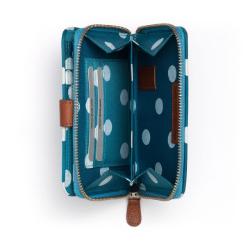 Flamenco N1586.C4286 Punkte blau/weiss