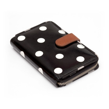 Flamenco N1586.C4286 Punkte schwarz/weiss