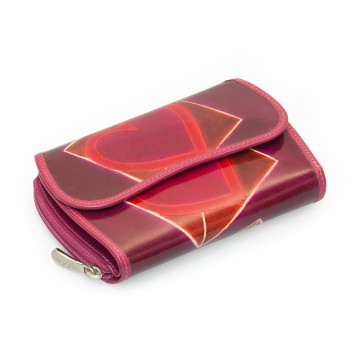 India N1504 pink mit Ueberschlag und Reissverschluss